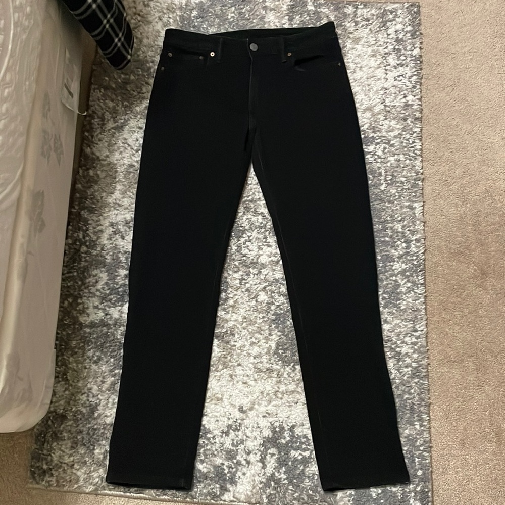 AE Men's Slim Straight Black Jeans